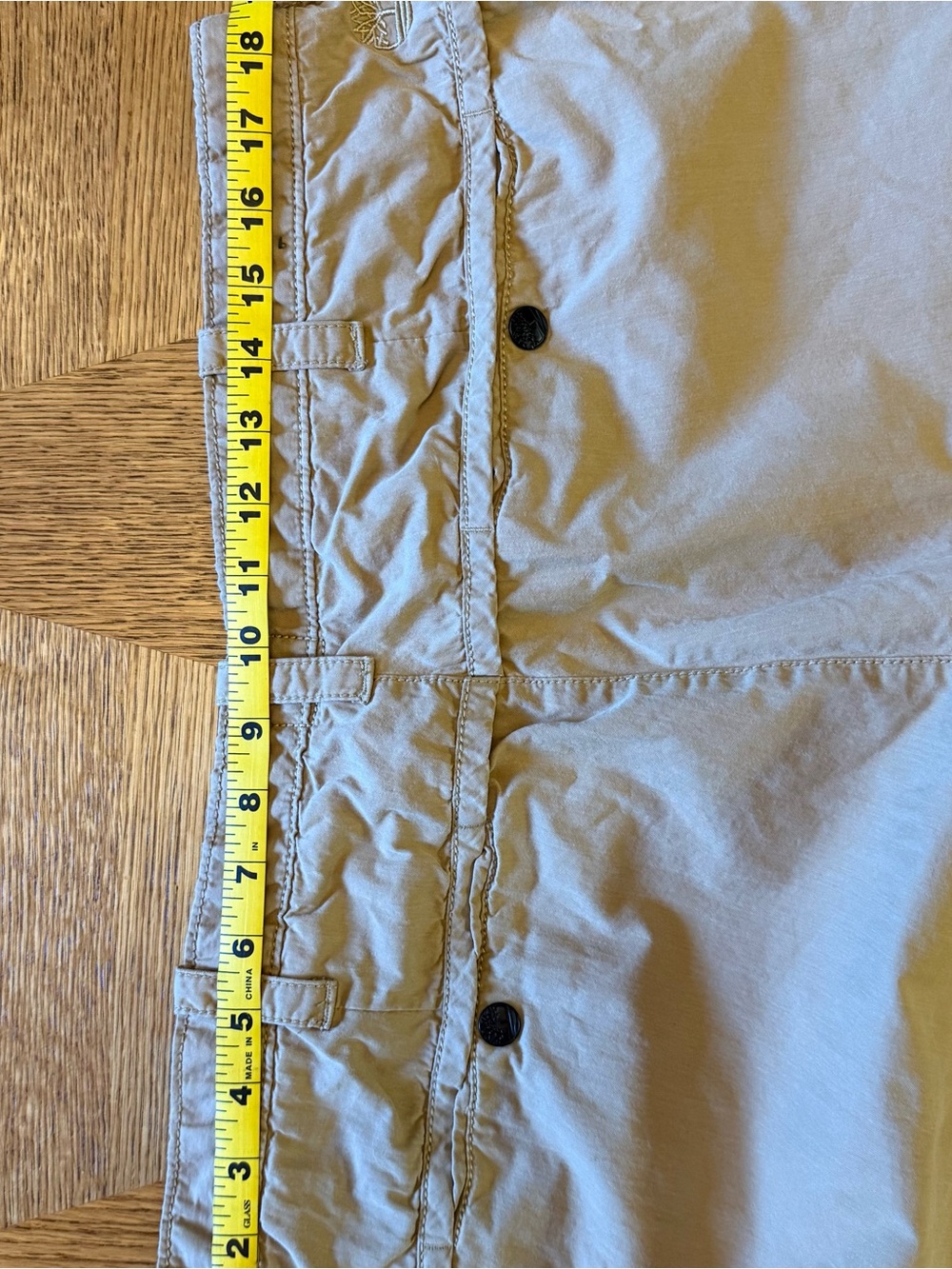 Men's Tan Timberland Five Pocket Convertible Cargo Pants to Shorts - Picture 8 of 16